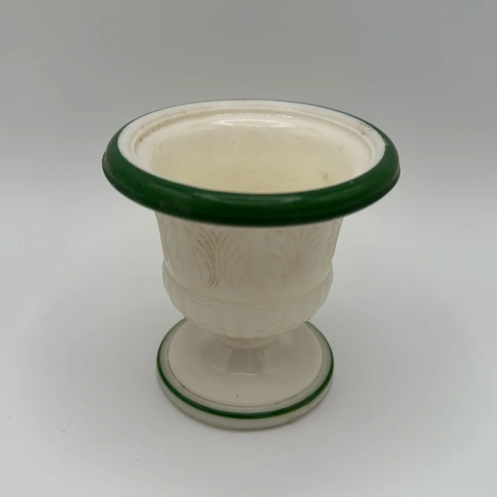 Milk Glass Vase Urn Small